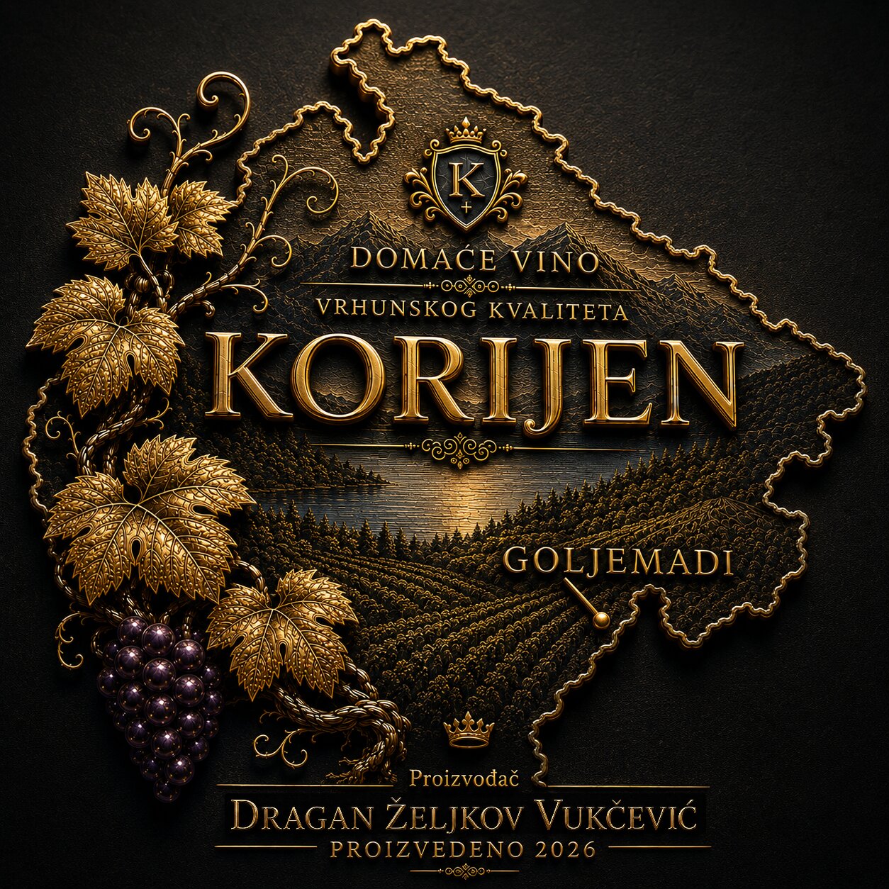 Etiketa vina Korijen